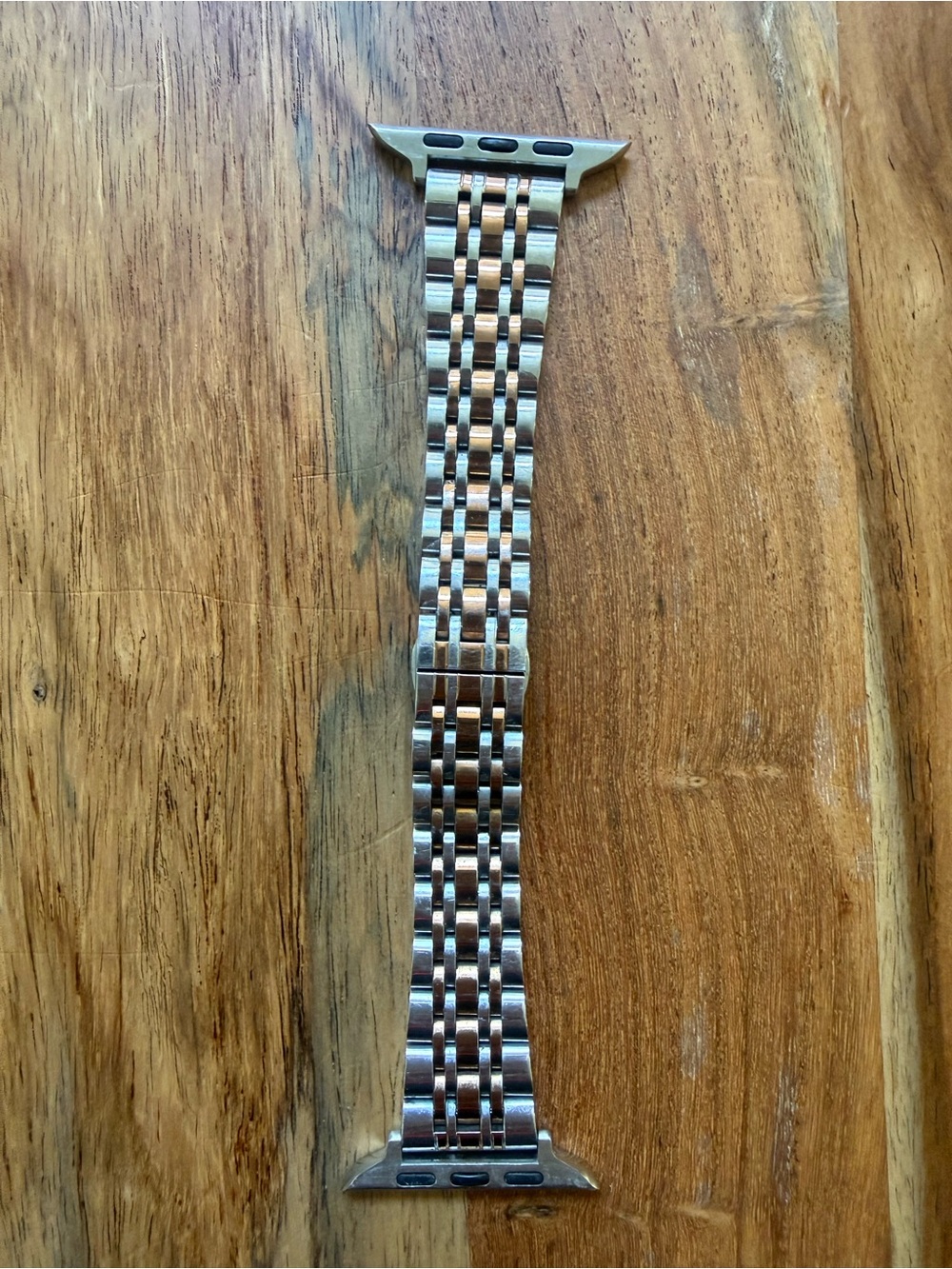 Stainless Steel Two-Tone Metal Apple Watch Band - 44mm